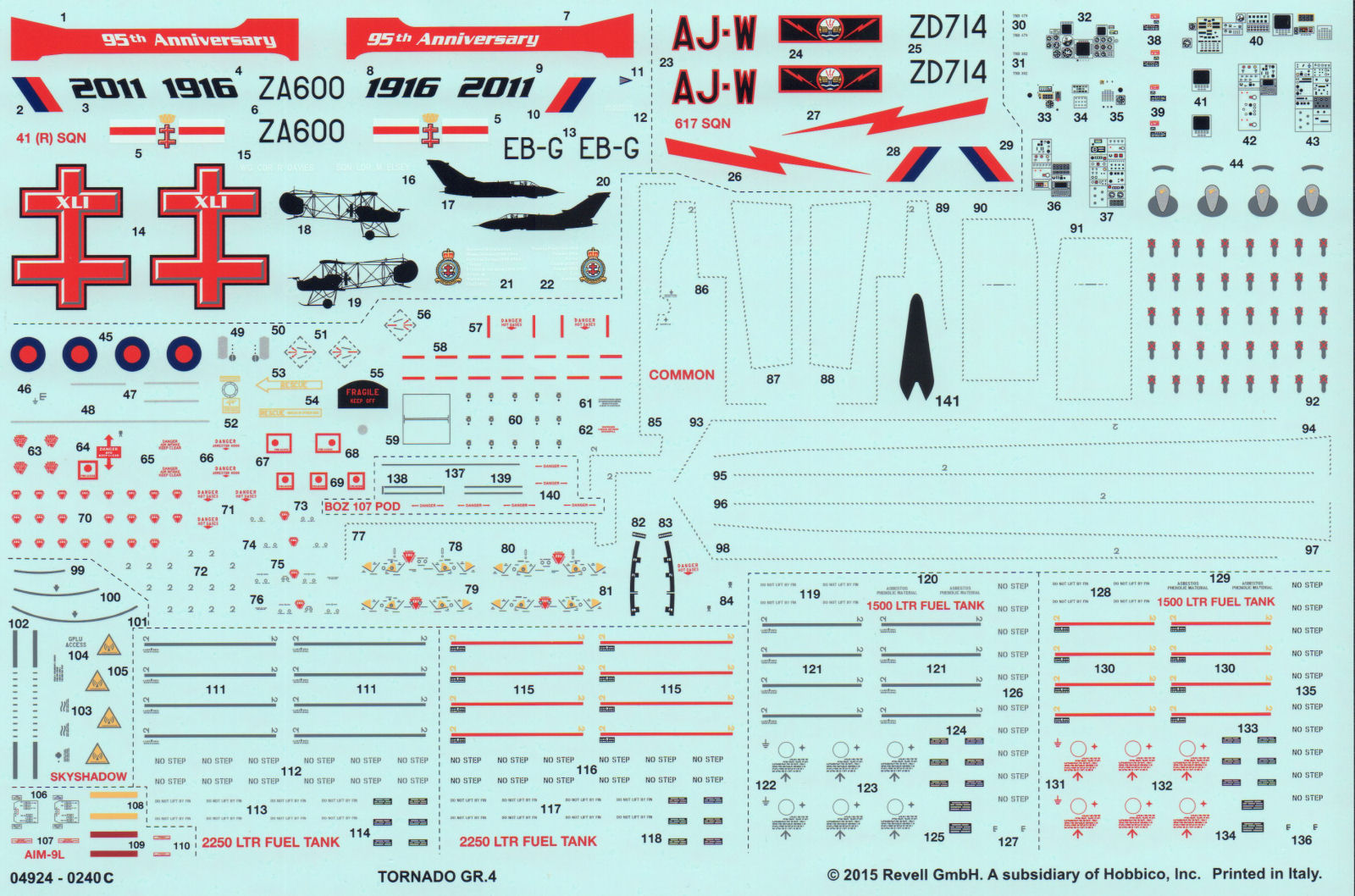 Revell 04924 1/48 Tornado GR.4 Kit Image 05