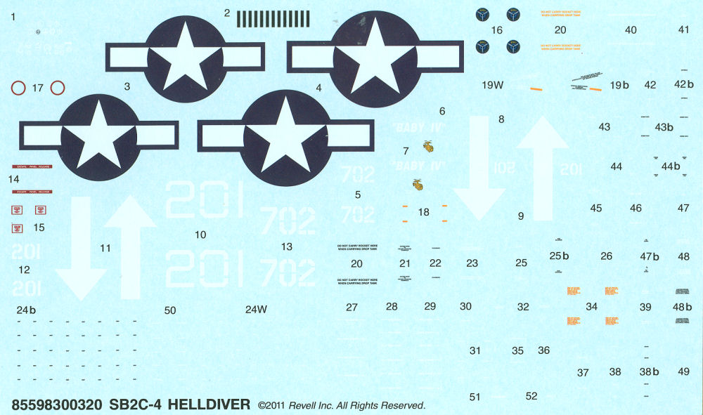 Revell 85-5983 1/48 Curtiss SB2C-4 Helldiver Kit Image 05