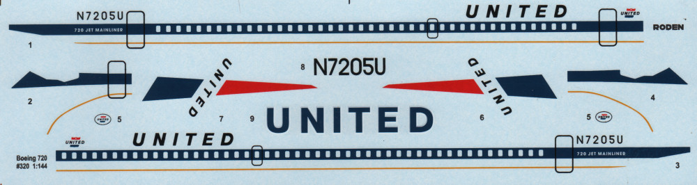 Roden 0320 1/144 Boeing 720 'United' Kit First Look Image 04