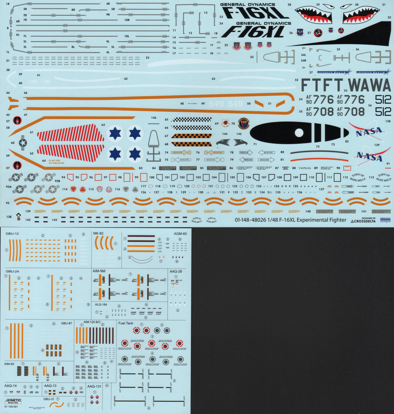 Skunkmodels 1/48 F-16XL Parts Image 06