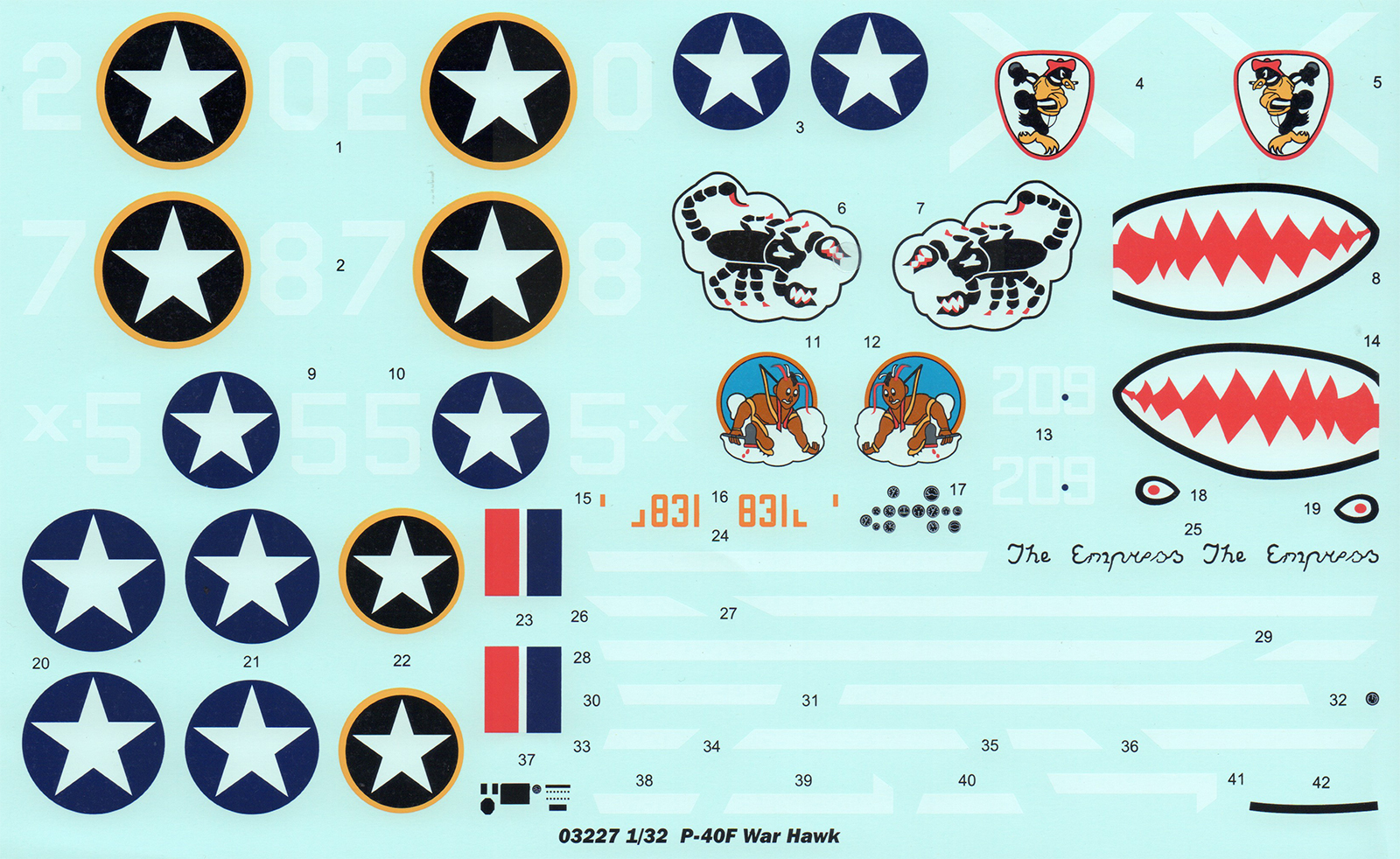 Trumpeter 03227 1/32 P-40F Warhawk Parts Image 05