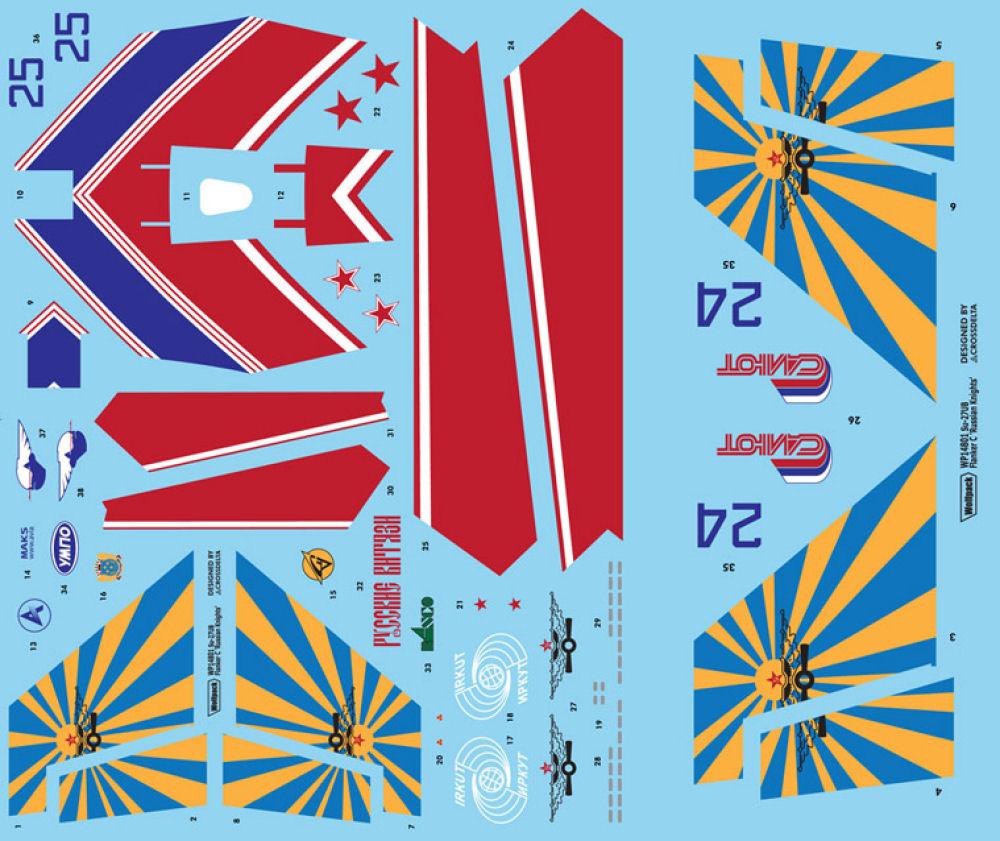 Wolfpack 14801 1/48 Su-27UB Flanker C Parts Image 09