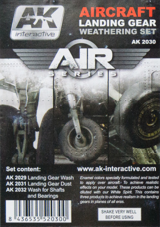 AK Interactive AK 2030 Aircraft Landing Gear Weathering Set